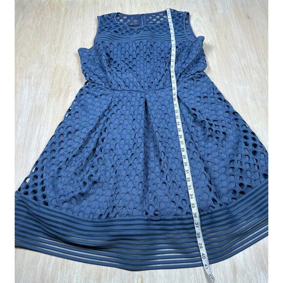 Lane Bryant Sleeveless Eyelet Lace Fit & Flare Cocktail Romantic Party Dress 16 - Picture 6 of 13